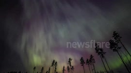 Aurora Borealis display over Finland