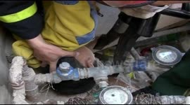 Toddler's head released from pipework in China