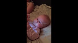 Crying baby soothed by Ed Sheeran