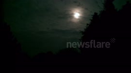 Solar eclipse over Wigan, UK