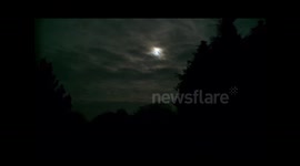 Solar eclipse over Wigan, UK