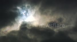 Partial Solar Eclipse over Ulverston, Cumbria