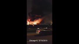 Fire extinguisher factory goes up in flames