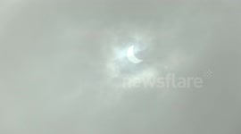 Partial Solar Eclipse Over Exeter