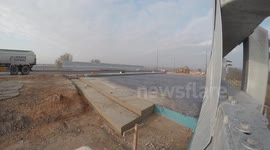 Laying Tarmac Time Lapse