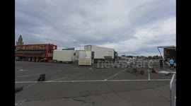 Construction of a wheel for funfair Croisic, timelaps from 7500 photos