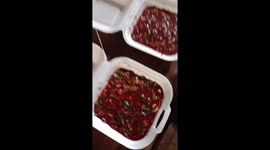 Horror dish is made from raw animal blood and pig organs in Vietnam