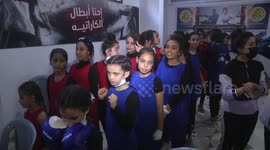 GAZA CITY-BOXING-GIRL'S CHAMPIONSHIP