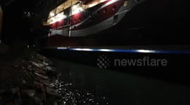 Finnish cruise ship Viking Grace runs aground leaving more than 400 stuck on board