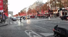 Because of covid restrictions everybody cans not appreciate the christmas lightning of the Champs-Elysees. 23nov2020