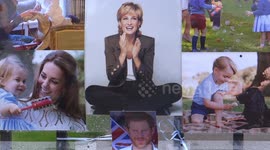 ARCHIVE: Princess Diana's 20th anniversary of death day tribute in London, 2017. People brought flowers, posters to the Golden Gates of Kensington Palace, London, UK