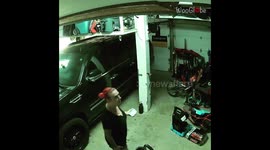 Ring Camera Scare Caught In The Garage