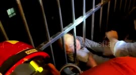 Chinese firefighters rescue toddler hanging from 11th-floor window