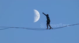 Highliner can only make this walk once in a blue moon!