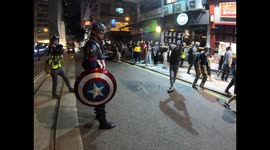 Hong Kong protester who dressed as Captain America jailed for almost 6 years under national security law