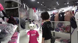 Robots enforce mask wearing and social distancing at store in Japan