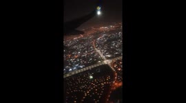 Above dubai skies at night