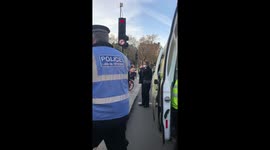 Sir MP Charles Walker clashes with police arresting elderly lady anti lockdown