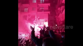 Italian fans pay tribute to Diego Maradona in Naples after soccer star dies