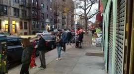 Long lines as residents look to get tested for coronavirus in Brooklyn, New York City