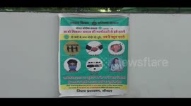 Corona sample going to the shopkeepers in Kaithal market by the health department team