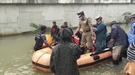 Evacuations underway as flash floods hit India amid Cyclone Nivar