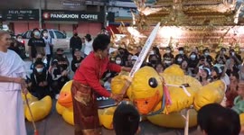 Anti-government protesters rally in Chiang Rai, northern Thailand