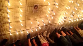 Argentina: Fans Hold Candlelight Tribute To Maradona At Plaza De Mayo