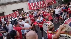 Boisterous fans flock to the stadium of Argentinos Juniors, where Maradona's career began