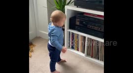 Dancing baby Rupert has moves to melt your heart after hearing The Beatles for the first time