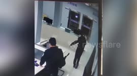 Excited police officer shows off bizarre dance moves after closing case in China