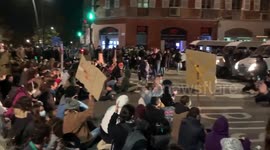 Demonstrators rally outside Toulouse courthouse as protests over security law continue in France