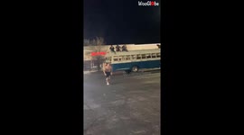 Guy Flips Over Corvette