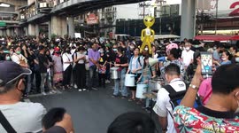 Thailand Protest: Colourful Bands And Performers Entertain Crowds
