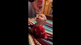 Adorable Michigan girl cannot stop eating whipped cream