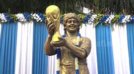 Diego Maradona honored by Indian football lovers