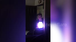 Toddler Mistakes Oil Diffuser For Birthday Cake