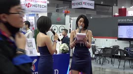 Metalwork robots displayed at event in Bangkok, Thailand