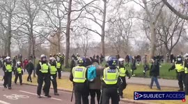 Police arrest lone anti-lockdown protester in Hyde Park, London
