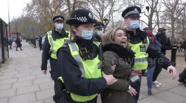 60 arrests as anti-lockdown protesters clash with police in London