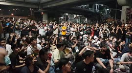 Bangkok protest against rumoured possible military coup
