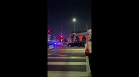 Dtla Election night protests 1 LAPD Truck