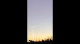Forceful Fireball Falling From The Sky