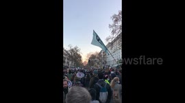 Thousands protest across France against police violence, Place de la Bastille, Paris, France