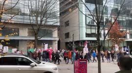 Canada: Anti Mask Protest In Vancouver Amid COVID-19 Epidemic