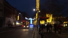 Beautiful Christmas Lights display 2020 at The Duke of York Square in Chelsea