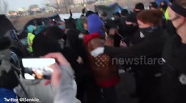 Protesters protecting homeless camp in Denver pepper sprayed by police
