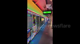 It's lit! Chicago's CTA Holiday Train decorated with spirited spectacle