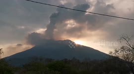 Villagers ignore evacuation orders to protect livestock after Indonesian volcano erupts