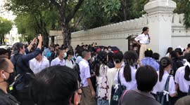 Thai High School Students Protest Against Wearing Uniforms